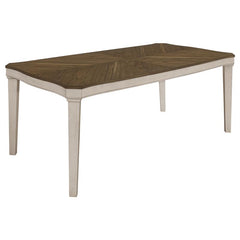 Ronnie 5-piece Starburst Dining Table Set Khaki and Rustic Cream - 108051-S5