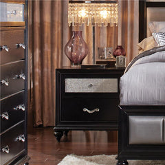 Barzini 2-drawer Rectangular Nightstand Black - 200892