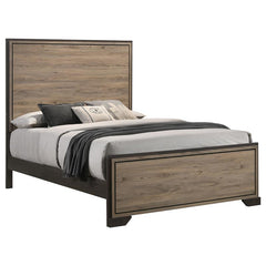 Baker Wood Eastern King Panel Bed Light Taupe - 224461KE