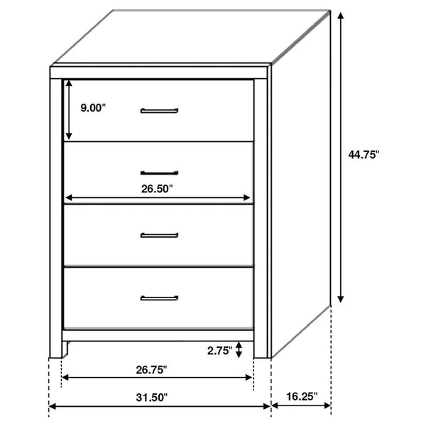 Brantford 5-piece Queen Bedroom Set Coastal White - 207051Q-S5