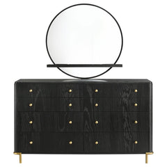 Arini 8-drawer Dresser with Mirror Black - 224333M