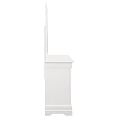 Louis Philippe 6-drawer Dresser with Mirror White - 204693M