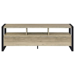 James 3-drawer Engineered Wood 60" TV Stand Distressed Pine - 704272
