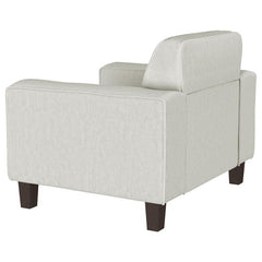 Deerhurst Upholstered Track Arm Tufted Accent Chair Greige - 509649