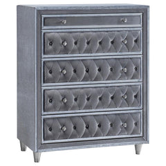 Antonella 5-piece Eastern King Bedroom Set Grey - 223581KE-S5