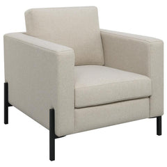 Tilly Upholstered Track Arm Accent Chair Oatmeal - 509903