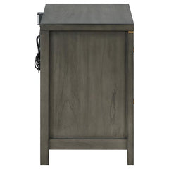 Kieran 2-drawer Nightstand Grey - 224742
