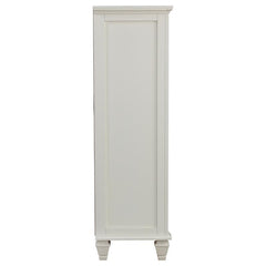 Sandy Beach 8-drawer Door Chest Storage Cream White - 201308