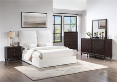Gwendoline Upholstered Queen Panel Bed White - 306040Q