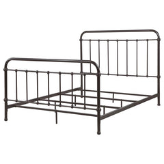 Livingston Metal Queen Open Frame Bed Dark Bronze - 300399Q
