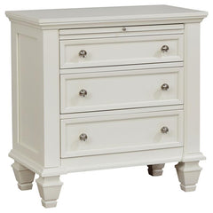 Sandy Beach 4-piece California King Bedroom Set Cream White - 201301KW-S4