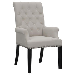 Alana Upholstered Tufted Arm Chair with Nailhead Trim - 115183