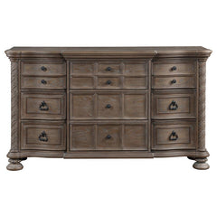 Emmett 4-piece Eastern King Bedroom Set Walnut - 224441KE-S4