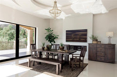 Calandra 5-piece Rectangular Dining Set with Extension Leaf Vintage Java - 192951-S5