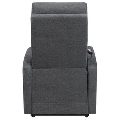Howie Upholstered Power Lift Massage Chair Charcoal - 609403P