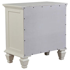 Sandy Beach 5-piece Eastern King Bedroom Set Cream White - 201301KE-S5