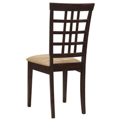 Kelso Lattice Back Dining Chairs Cappuccino (Set of 2) - 190822