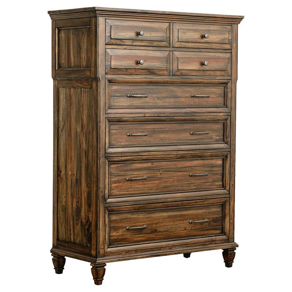 Avenue 8-drawer Bedroom Chest Weathered Burnished Brown - 223035