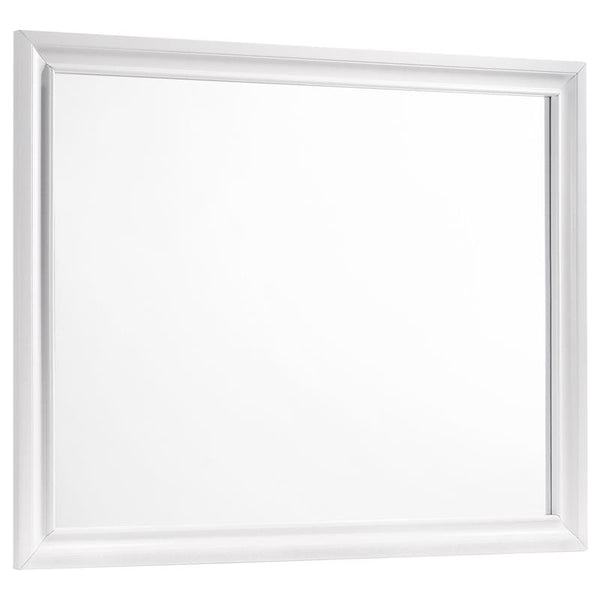 Barzini Rectangle Dresser Mirror White - 205894