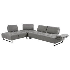Arden Upholstered Sectional Sofa with Adjustable Back Taupe - 508888
