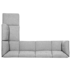Churchill 6-piece Upholstered Modular Sectional Sofa Grey - 551301-SET