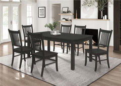 Marbrisa Rectangular Dining Table Matte Black - 123071