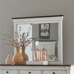 Hillcrest Dresser Mirror Distressed White - 223354