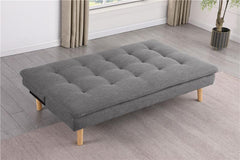 Scout Upholstered Tufted Convertible Sofa Bed Grey - 360045