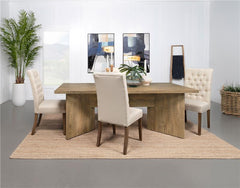 Jamestown Rectangular Engineered Wood Dining Table with Decorative Laminate Mango Brown - 183020
