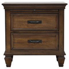 Franco 5-piece Eastern King Bedroom Set Burnished Oak - 200971KE-S5