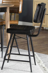 Partridge Upholstered Counter Height Stools with Footrest (Set of 2) - 110659
