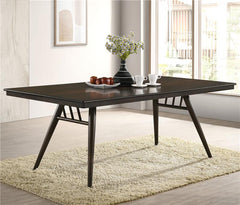 Wes Rectangular Dining Table Dark Walnut - 115271