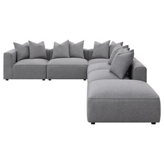 Jennifer 6-piece Upholstered Modular Sectional Grey - 551594-SET