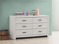 Brantford 6-drawer Dresser Coastal White - 207053