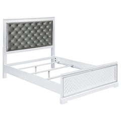 Eleanor Wood Eastern King Panel Bed White - 223561KE