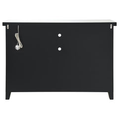 Melinda 2-door Wine Cabinet with Lighting Mirror - 183627