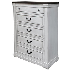 Hillcrest 5-piece Queen Bedroom Set Distressed White - 223351Q-S5