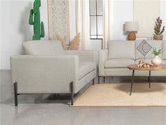 Tilly Upholstered Track Arm Loveseat Oatmeal - 509902