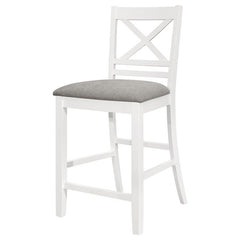 Hollis X-Back Counter Height Dining Chairs White and Grey (Set of 2) - 122249