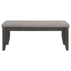 Dalila Padded Cushion Bench Grey and Dark Grey - 102723GRY