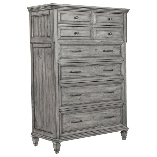 Avenue 8-drawer Bedroom Chest Weathered Grey - 224035
