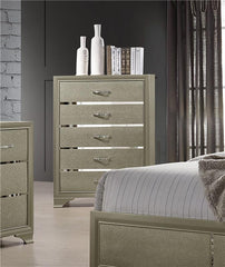 Beaumont 5-drawer Rectangular Chest Champagne - 205295