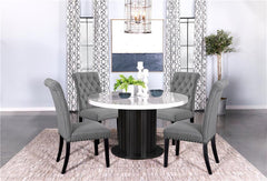 Alana Upholstered Tufted Side Chairs with Nailhead Trim (Set of 2) - 115162