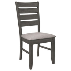 Dalila 6-piece Rectangular Dining Set Grey and Dark Grey - 102721GRY-S6