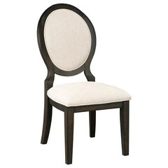 Twyla 5-piece Round Dining Set Dark Cocoa and Cream - 115101-S5