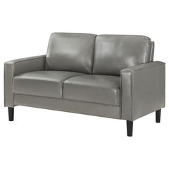 Ruth Upholstered Track Arm Loveseat Grey - 508366