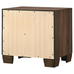 Brandon 2-drawer Nightstand Medium Warm Brown - 205322