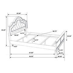Manchester Wood Queen Panel Bed Wheat Brown - 222891Q