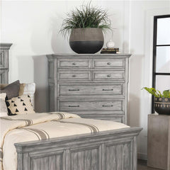Avenue 8-drawer Bedroom Chest Weathered Grey - 224035