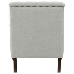 Avonlea Fabric Upholstered Sloped Arm Chair Grey Fabric - 505643